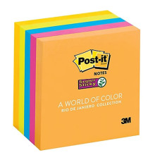 3M 654-5SSRD Post-It 3" x 3" Rio De Janeiro 5 Pads/Pack