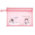 My Emperor Comix Series of A4 Double-layer Mesh Zipper Bag - RED