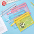 My Emperor Comix Series of A5 Double-layer Mesh Zipper Bag - RED