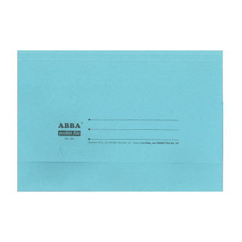 Color Pocket File 230gsm Blue