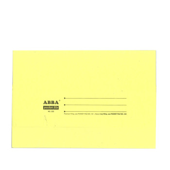Color Pocket File 230gsm L.Yellow