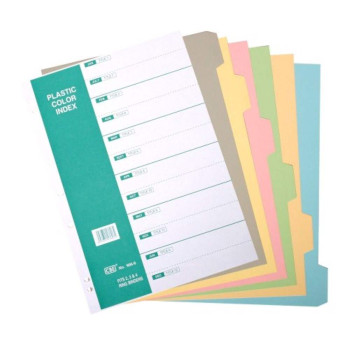 CBE 906-6 - 6col Synthetic Color Index Divider (Item No: B10-148) A1R4B7