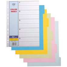CBE 907-5 - 5col Color Index Divider (Item No: B10-19) A1R4B2