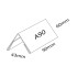 Acrylic A90 Card Stand - 90mm (W) x 55mm (H)