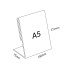Acrylic Portrait A5 L-Shape Display Stand - 150mm (W) x 210mm (H)