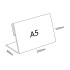 Acrylic Landscape A5 L-Shape Display Stand - 210mm (W) x 150mm (H)