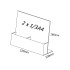 Acrylic 1/3 A4 Brochure Holder Stand 1 Layer - 99mm (W) x 210mm (H)