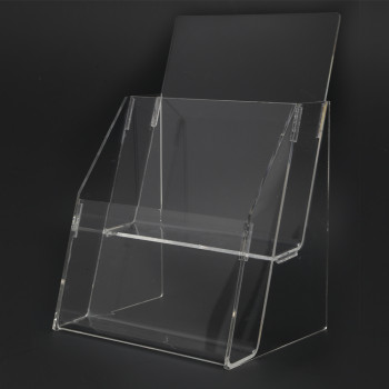 Acrylic A5 Brochure Holder Stand 2 Layer - 150mm (W) x 210mm (H)