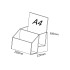 Acrylic A4 Brochure Holder Stand 2 Layer - 210mm (W) x 297mm (H)
