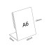 Acrylic Portrait A6 L-Shape Display Stand - 105mm (W) x 148mm (H)