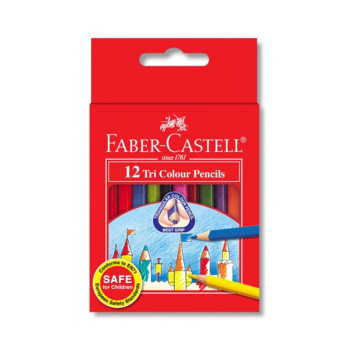 Faber Castell Tri-Grip 12 Short Color Pencil (115832)