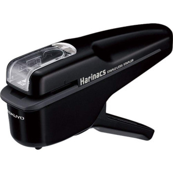 Kokuyo Harinacs Stapleless Stapler - Handy Type (Black)