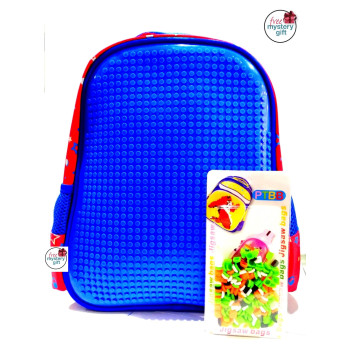 Puzzle Bag Medium Size Blue (888)