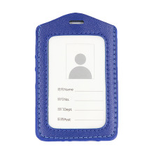 Leather Name Tag Potrait Blue (54x85mm)