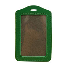 Leather Name Tag Potrait Green (54x85mm)