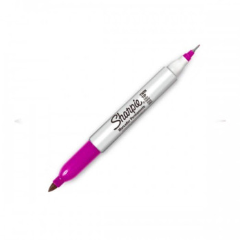 Sharpie Twin Tip Permanent Marker - Pink (Item No: A12-19 TT PK) A1R3B27