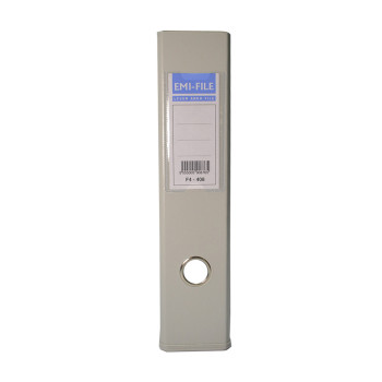 EMI PVC 75mm Lever Arch File F4 - Grey