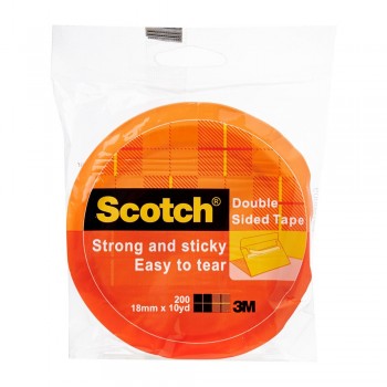3M Scotch200 Double Sided Tissue Tape 18mmx10Yds