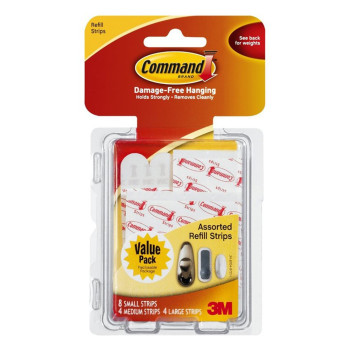3M 17200 Replacement Adhesive Strips (8S,4M,4L)