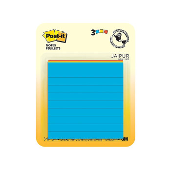 3M 6301 Post-It 3"x3" Lined Note Jaipur 50s