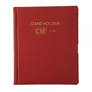 CBE 12180 PVC Name Card Holder - Red