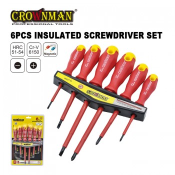 Crownman 6PCS/SET Insulated Blade Screwdriver