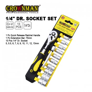Crownman 13 Pieces Socket Wrench SetÃ£â‚¬ÂYJ STP-01Ã£â‚¬â€˜