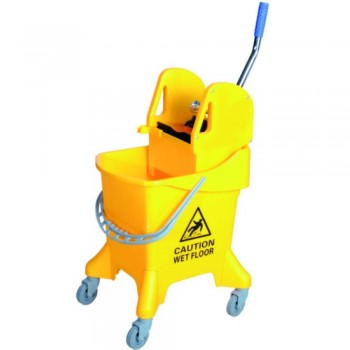 Single Wringer Bucket (Down Press) SWB-387 Yellow (item no:G01-529)