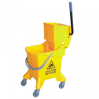 Single Wringer Bucket (Side Press) - SWB-386 Yellow (item no:G01-528)