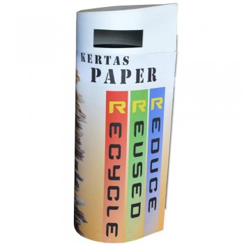 BONANZA (HDPE) Paper - 400mm(Dia) x 1200mm(H)--per set c/w sticker & PE liner
