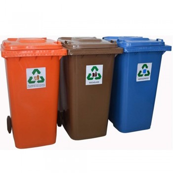 Recycling Bins with Foot Pedal 120L 3 IN 1 (item no:G01-309)
