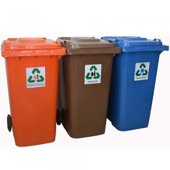 Recycling Bins with Foot Pedal 240L 3 IN 1 (item no:G01-310)