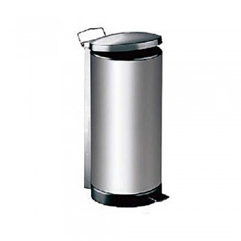 Stainless Steel Dustbin - Round Pedal Litter Bin - RPD-045SS (Item No: G01-14)