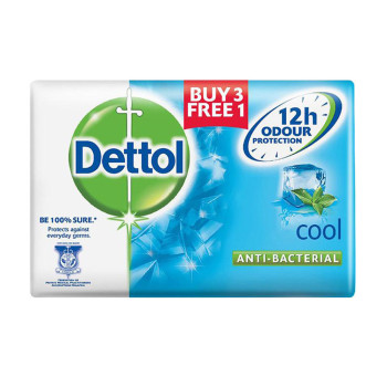 Dettol Body Soap Cool 105g 3+1(free)
