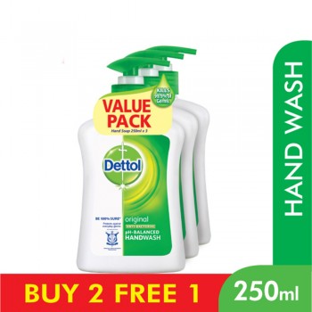 Dettol Hand Wash Original 250ml x 3 Value Pack