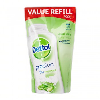Dettol Shower Gel Aloe Vera 900ml Value Refill Pouch 