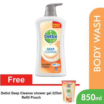 Dettol Shower Gel 850ml+225ml Deep Cleanse