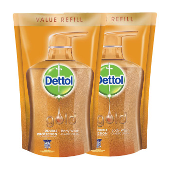 Dettol Shower Gel Gold Classic Clean Twin Pack 900ml