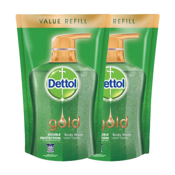 Dettol Shower Gel Gold Daily Clean Twin Pack 900ml