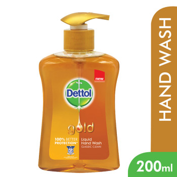Dettol Gold Liquid Hand Wash Classic Clean 200ml