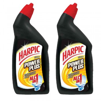 Harpic Powerplus All-in-one Citrus Cleaning Gel 450ml x2 (Value Pack)