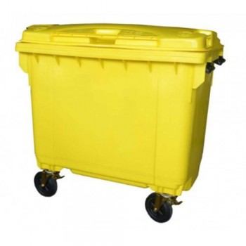 LEADER Mobile Garbage Bins BP 660 Yellow