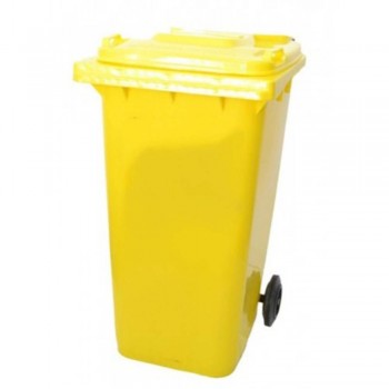 Mobile Garbage Bins 120-PEDAL (with Foot Pedal) Yellow (Item No: G01-69)