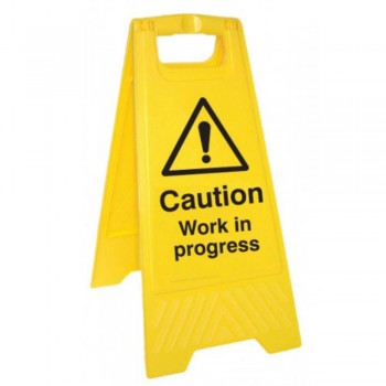 A-Standing Caution Sign - WORK IN PROGRESS  