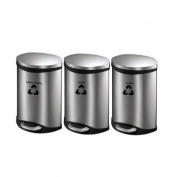 Stainless Steel Foot Pedal bin (18L) RECYCLE-230/SS (Item no: G01-147)
