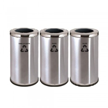 Stainless Steel Open Top Bin RECYCLE-222/SS (Item no: G01-158)