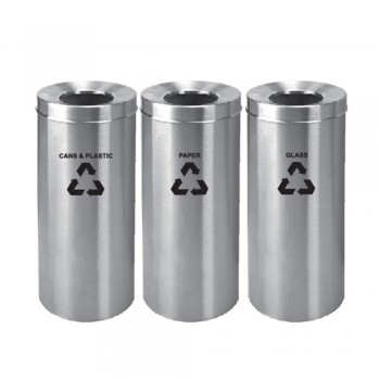 Stainless Steel OpenTop Bin RECYCLE-233/SS (Item no: G01-159)