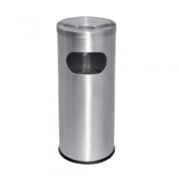 Stainless Steel Litter Bin - C/W Ashtray Top RAB-001/A