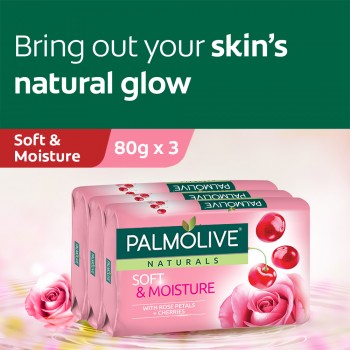 Palmolive Soft & Moisture Bar Soap Valuepack 80g x 3