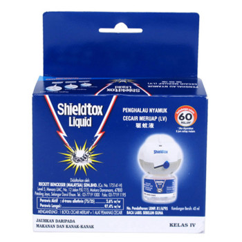Shieldtox Liquid Protect Blue LED Refill TwinPack 45ML